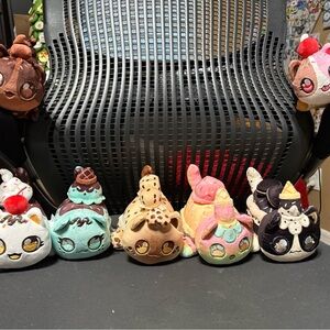 Set of Aphmau Plush Dessert-Themed Cat Toys Set